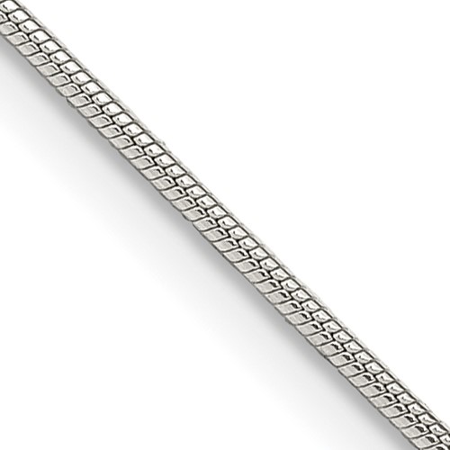 Sterling Silver 1mm Snake Chain w/4in ext.