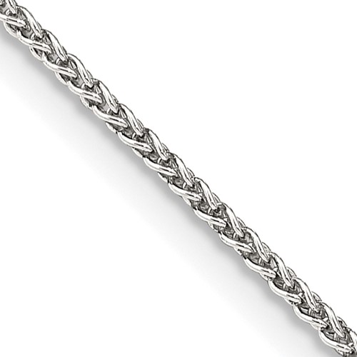 Sterling Silver 1.5mm wtih 2 inch ext. Round Spiga Chain
