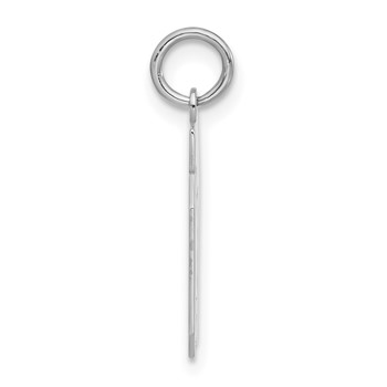 Sterling Silver Small Polished Number 07 W/Top Charm — alternate view