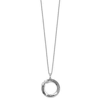 "Sentimental Expressions Sterling Silver Rhodium-plated Antiqued My Mother, My Gift 18in. Necklace" — alternate view