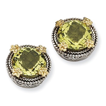 SS w/14k LQ Earrings