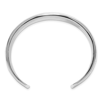 Sterling Silver Black Resin & Sand Cuff Bracelet — alternate view