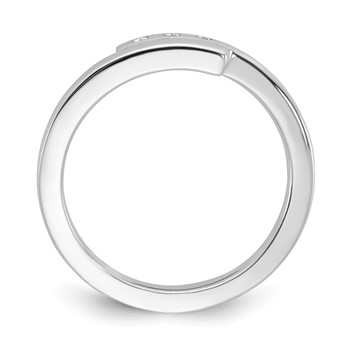 White Ice Sterling Silver Rhodium-plated Diamond Ring — alternate view