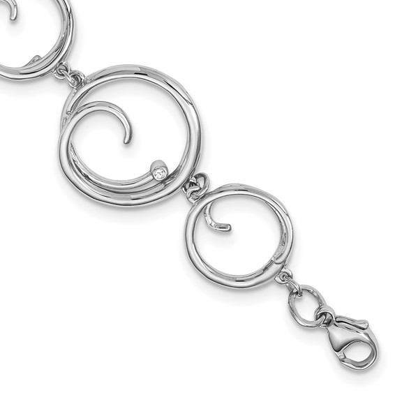 Jewelry Made by Me, Key Ring with Lobster Clasp and Chain Extender, 3.5 Inches, Silver Tone (1 Piece)