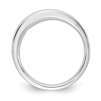 White Ice Sterling Silver Rhodium-plated Diamond Ring — alternate view