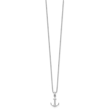 White Ice Sterling Silver Rhodium-plated 18 Inch Diamond Necklace with 2 Inch Extender — alternate view