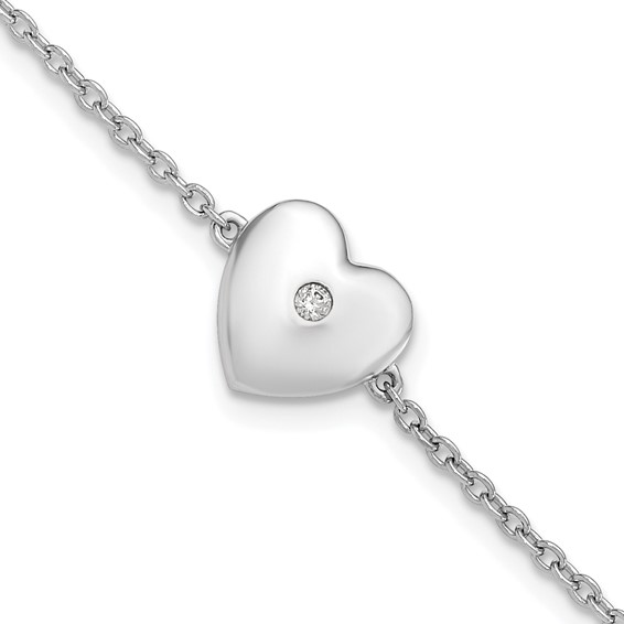 U Pick 1pc Sterling Silver Chain Extender With Heart Pendant 