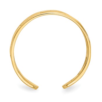 14k Diamond Shapes Toe Ring — alternate view