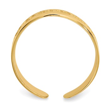 14k Heart Toe Ring — alternate view