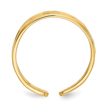 14k Hearts Toe Ring — alternate view