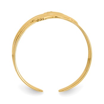 14k Bare Feet Toe Ring — alternate view