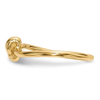 14k Polished Knot Ring — alternate view