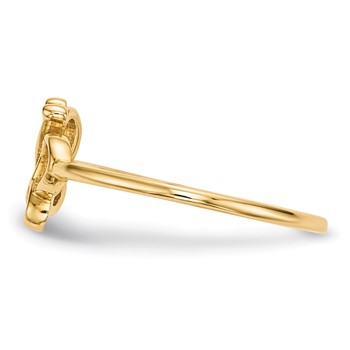 14k Polished Butterfly Ring — alternate view