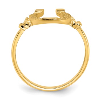 14k Polished Horseshoe Ring — alternate view