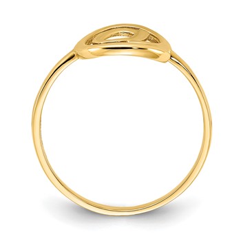 14k Gold Polished @ Symbol Ring — alternate view