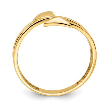 14K Heart and Arrow Ring — alternate view