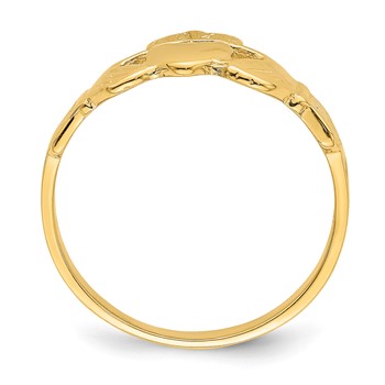 14k Polished Claddagh Ring — alternate view