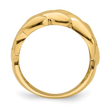 14k Polished Entwined Braided Ring — alternate view
