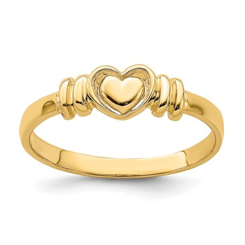 14k Polished Heart Ring