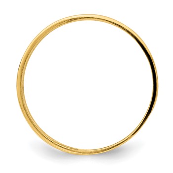 14k Wave Engraved Thumb Ring (size 9) — alternate view