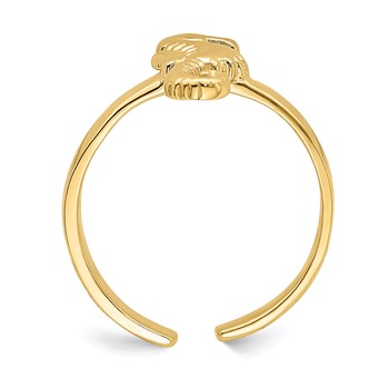 14K Adjustable Seahorse Toe Ring — alternate view