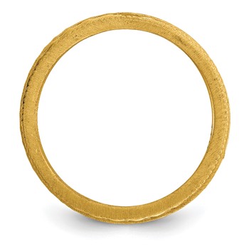 14k Textured Satin Multi Ring Set — alternate view