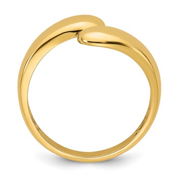 14K Polished Size 7 Bypass Ring — alternate view