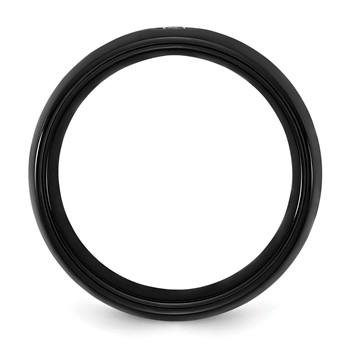 CERAMIC MEN'S CZ BAND — alternate view