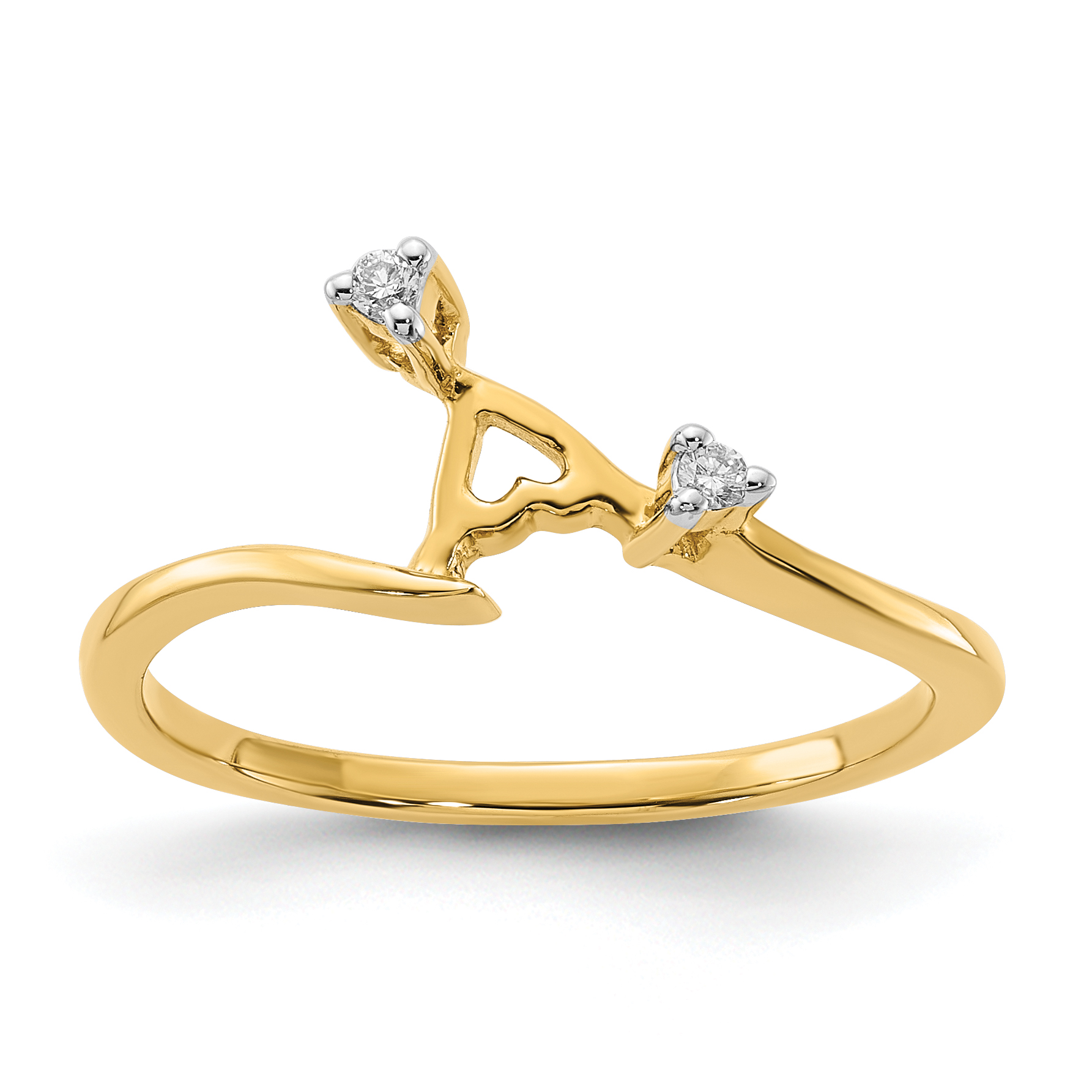 Geometric Harmony Diamond Ring in 22KT Gold for Men