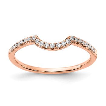 14k Rose Gold Diamond Wedding Band