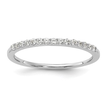 Sterling Silver Polished CZ Band