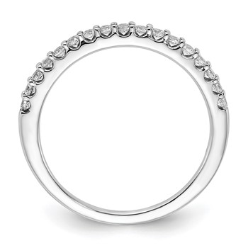 Sterling Silver Polished CZ Wedding Band — alternate view