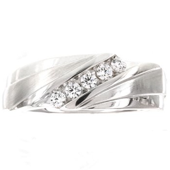10kr Mens Diamond Band
