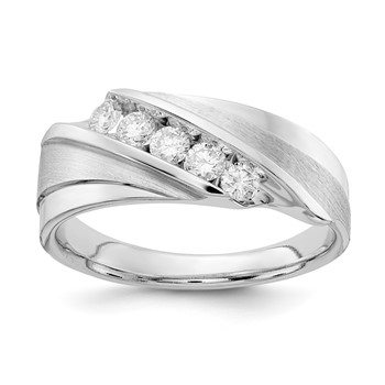 14k White Gold Lovestory Ruby & Diamond Ring