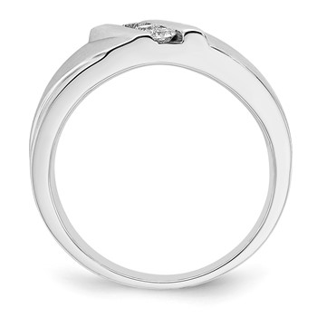 14k White Gold Lovestory Ruby & Diamond Ring — alternate view