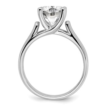 Sterling Silver Rhodium-plated Diamonore 8mm Cushion-cut Ring — alternate view