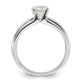 Sterling Silver Rhodium-plated Diamonore Channel Band Ring — alternate view