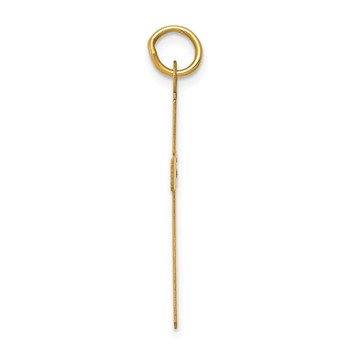14k Polished Cross Pendant — alternate view
