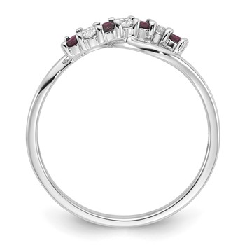 10kw Ruby and Diamond Ring — alternate view