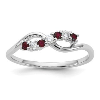 10kw Ruby and Diamond Ring