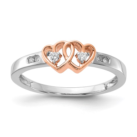Silver Finger Rings For Women, 925 Sterling Silver Double Heart Arrow Ring  Open Adjustable Finger Rings For Girls