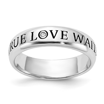 Sterling Silver Diamond Ring