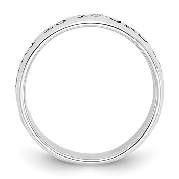 Sterling Silver Diamond Ring — alternate view