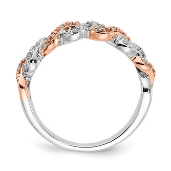 10k Two-tone Diamond Fashion Ring — alternate view