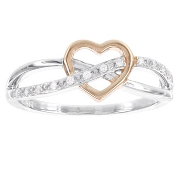 SS RG Plate Diamond Ring 2 - 200' RD DIAS. - Mel:S45