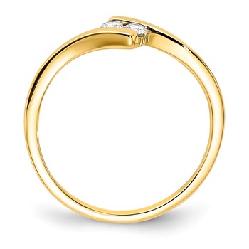 10k Yellow Gold Diamond Ring — alternate view