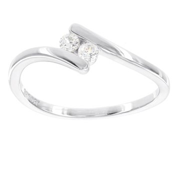 10k Rose Gold Diamond Ring