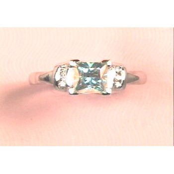 1-6X6 Mercury Mist Mystic Topaz, 2-200' RD DIAS. - Stone:A Mel:S45