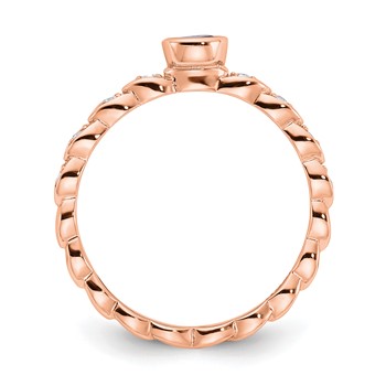 SS RP Semi Mount Ring Holds 1- 4MM RD — alternate view