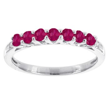 7 - 2.5MM RD Created Ruby, 2 - 200' RD - Stone:B Mel:S45